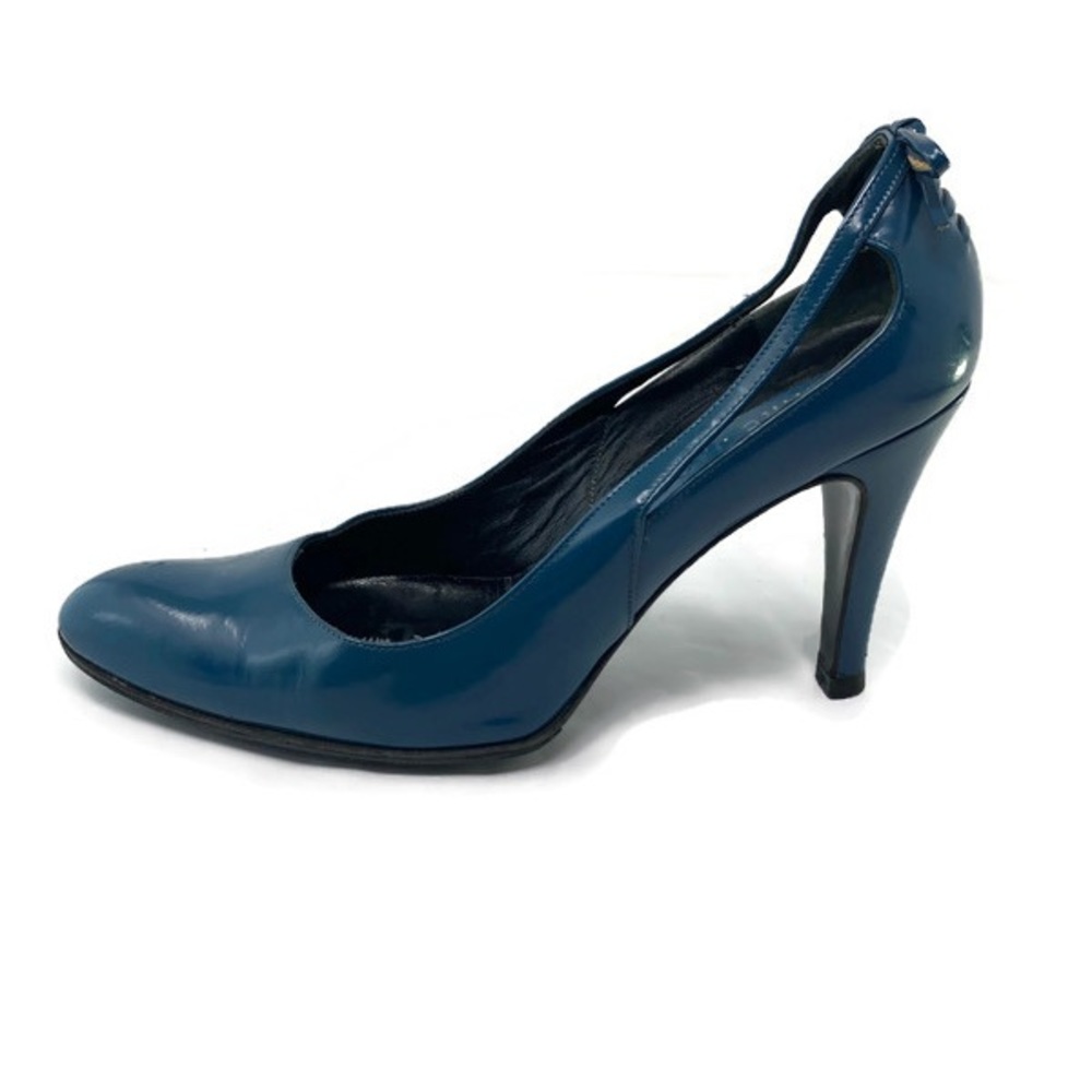 Marc Jacobs blue semi patent leather pumps heels shoes size 7M Italy
